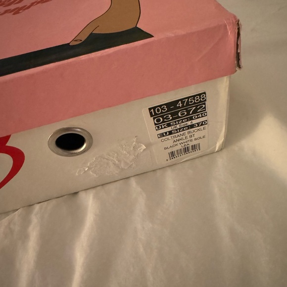 Jeffrey Campbell Coltrane Boots in Size UK4/US W6.5/EU 37 in Black w/ White Sole - Picture 11 of 15